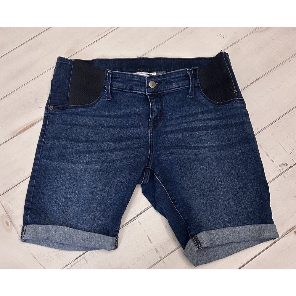 Isabel Maternity Bermuda Denim Shorts